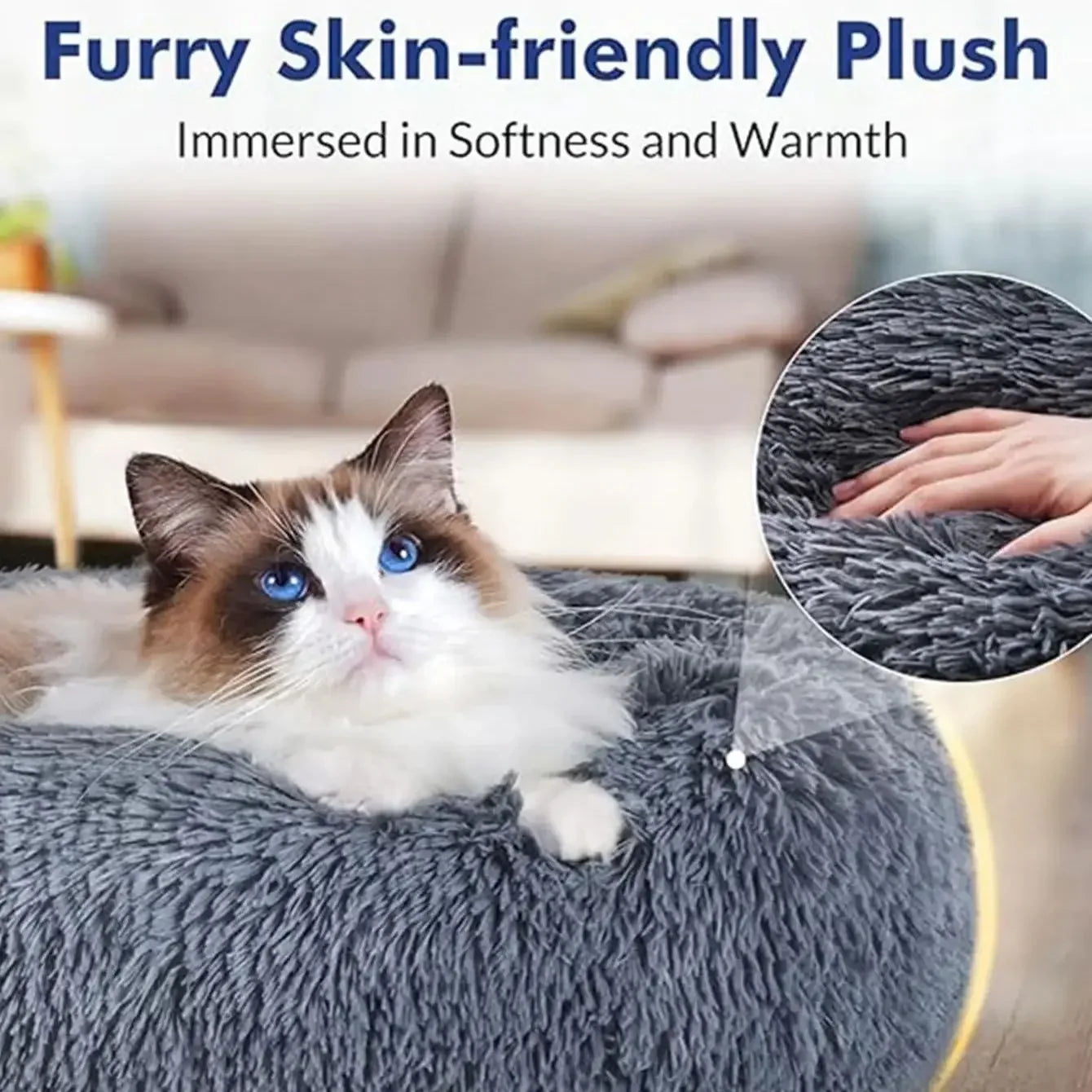 Calming Donut Pet Bed - view 4