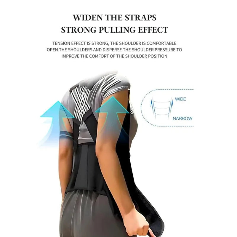 Breathable Posture Corrector — Adjustable Back Support Belt