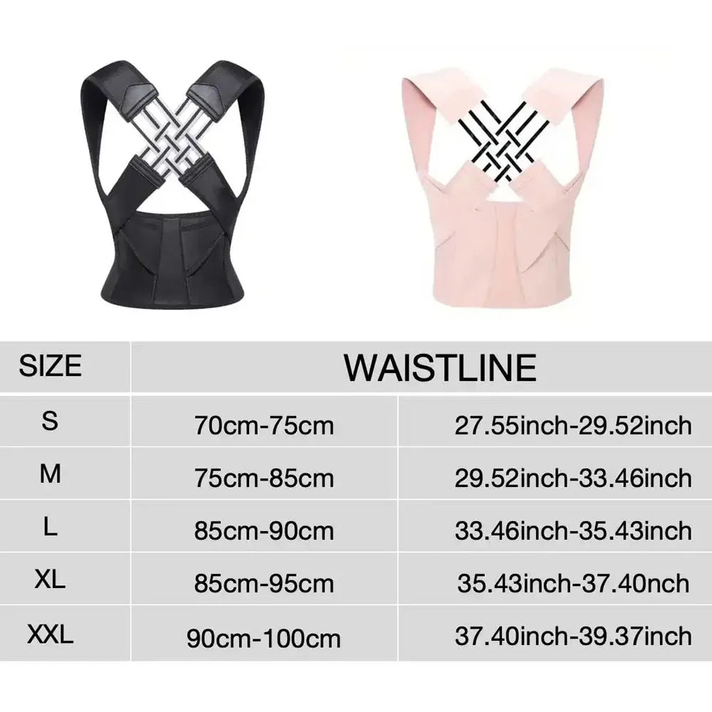 Breathable Posture Corrector — Adjustable Back Support Belt