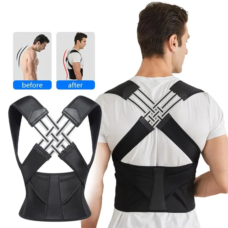 Breathable Posture Corrector — Adjustable Back Support Belt