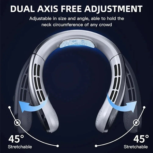 Bladeless Neck Fan with LED Display — 16 Hours of Hands-Free Cooling